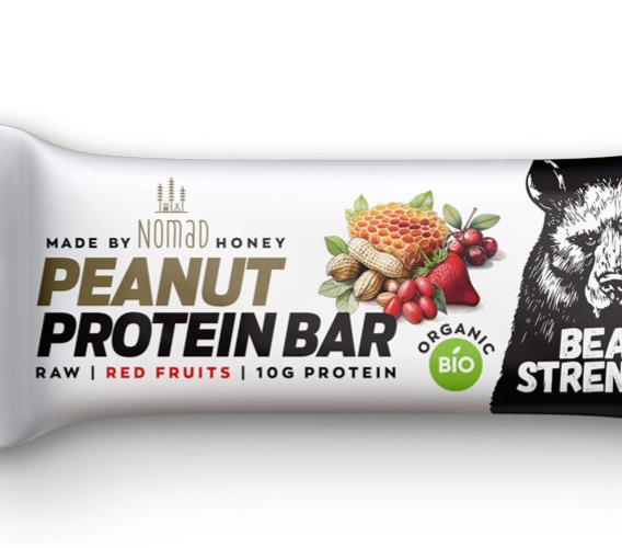 Organic PEANUT Protein BAR - RED FRUITS